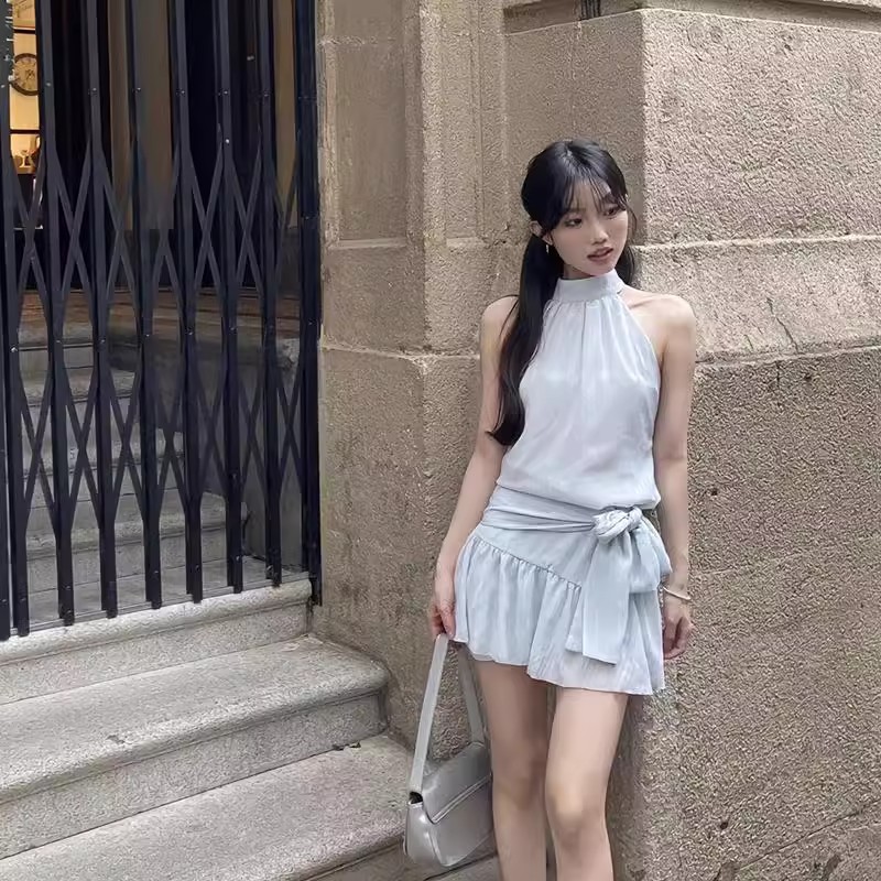 Corset Waist Cinch - Gaun Liburan dengan Sabuk yang Membentuk