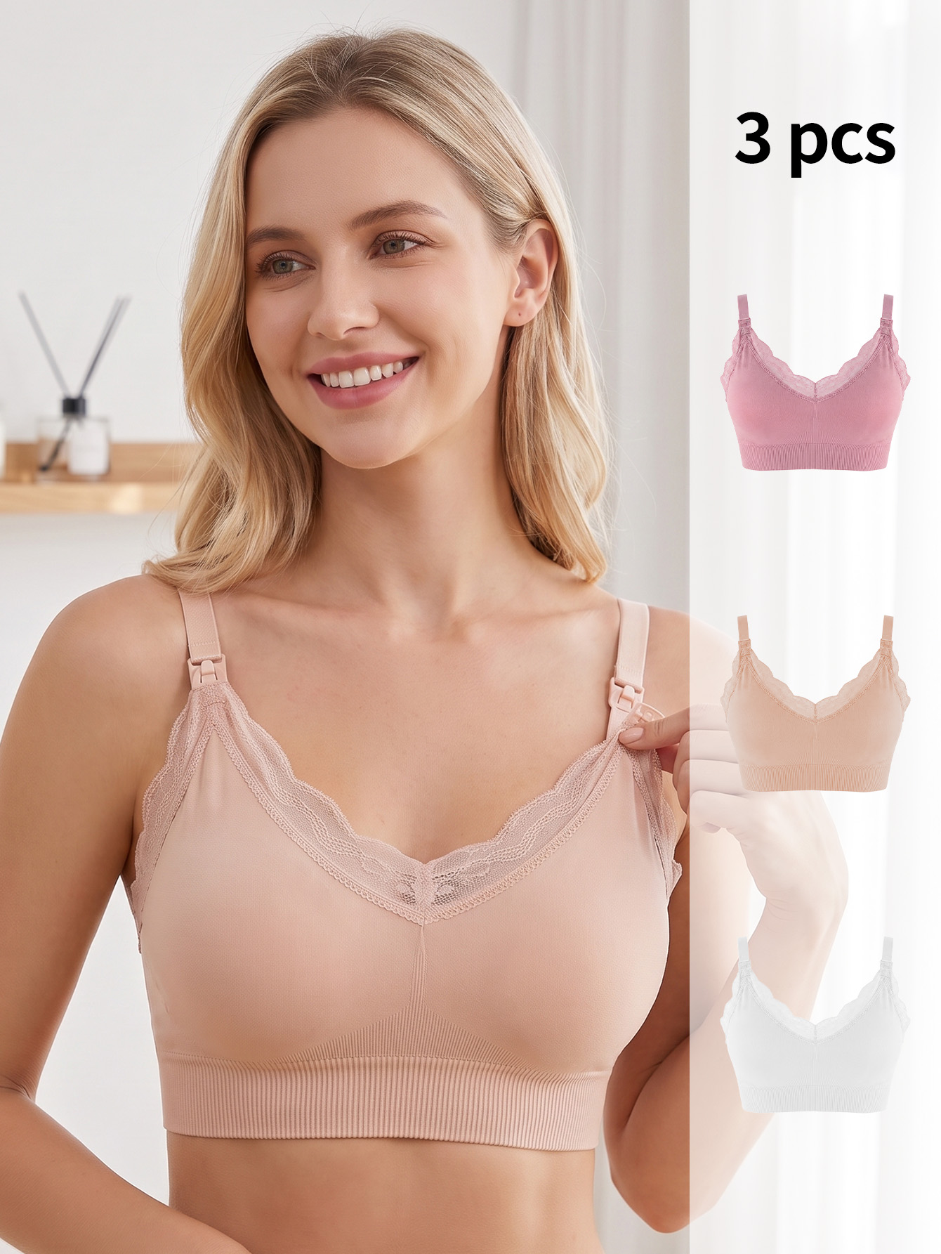 3 Buah Bra Menyusui, Bra Menyu - Nursing Bra Sleep ulasan dan harga